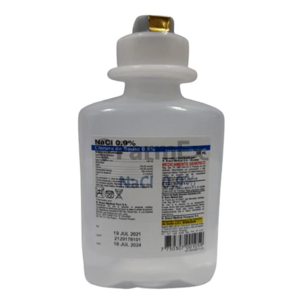 Cloruro de sodio 0,9% x 100 mL Braun